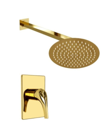 Душевая система WasserKRAFT A71183, глянцевое золото