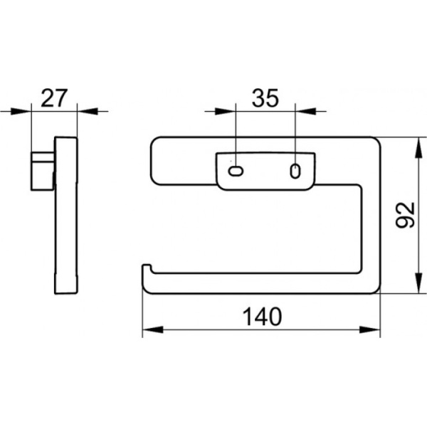 Держатель туалетной бумаги Keuco Moll 12762010000