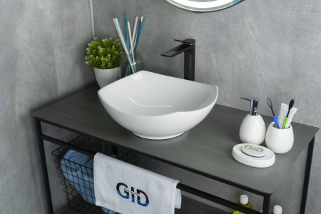 Раковина накладная (41,5х38) Gid N9412