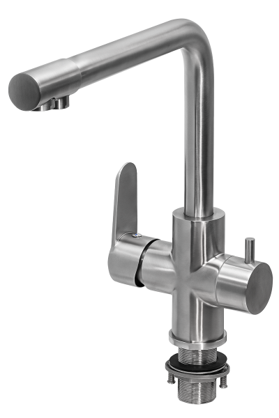 Смеситель для кухни с подключением фильтра  ПСМ-Профсан  STEEL PSM-300-22
