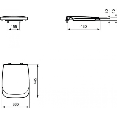 Крышка-сиденье Ideal Standard VENTUNO T663801
