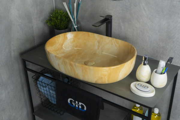 Раковина накладная (60х42) Gid Mnc171