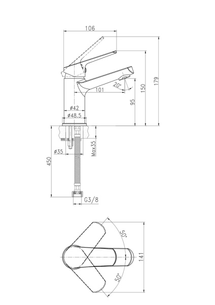 Комплект смесителей Cersanit Flavis 64508 Комплект смесителей Cersanit Flavis 64508