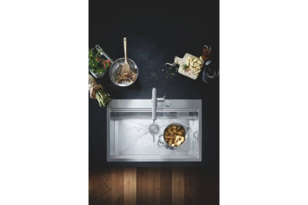 Мойка из нержавеющей стали 1 чаша GROHE K800 120-S 31586SD1