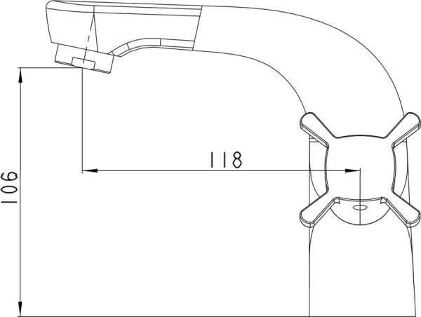 Смеситель для раковины KAISER Cuatro (58011)