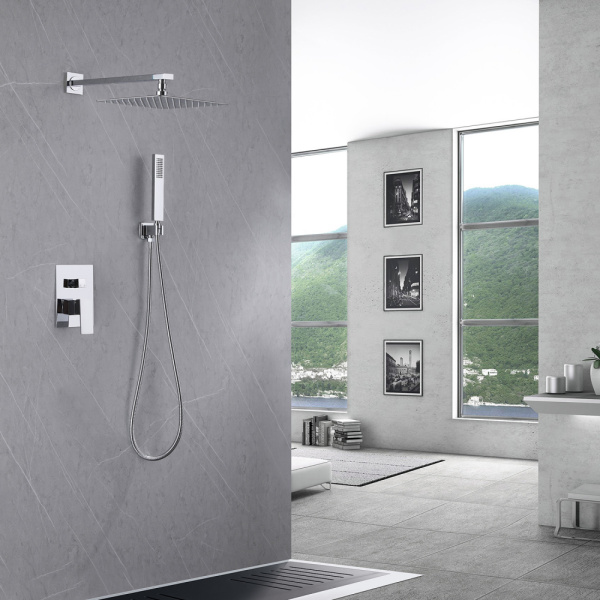 Душевой комплект ABBER Daheim AF8219 скрытого монтажа без излива, хром