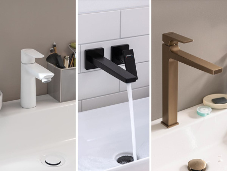 Смеситель для раковины встраиваемый Hansgrohe Metropol 32526670 черный матовый 