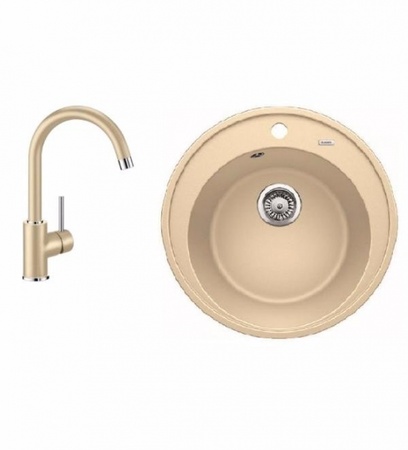 Комплект Blanco RIONA 45 (шампань) + MIDA (шампань) 521400M2