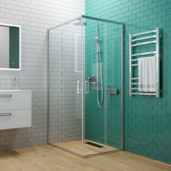 Душевое ограждение IDDIS Zodiac глянцевый алюминиевый профиль 100х80х195 см (ZOD6CS8i23)