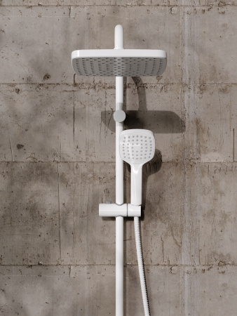 Душевая система Orange Lutz M04-944w смеситель с изливом, белый