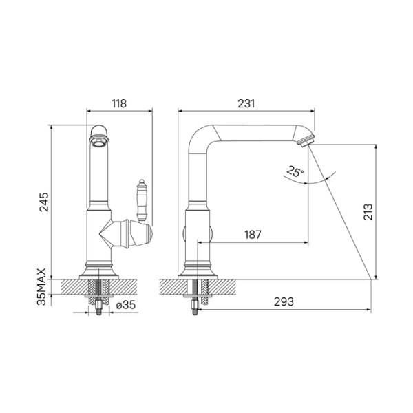 Смеситель для кухни IDDIS Loft (LOF1LMBi05)