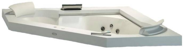 Накладной бортик для ванны Jacuzzi Aura Corner 160 Corian 7202-06210