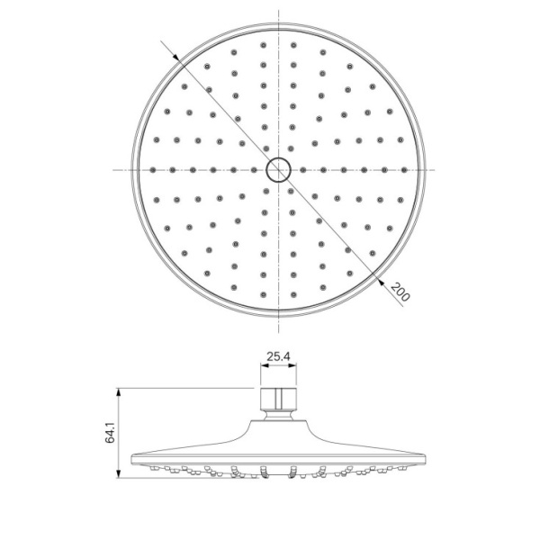 Смеситель с верхним душем Milardo Helic (HELSB1FM06)