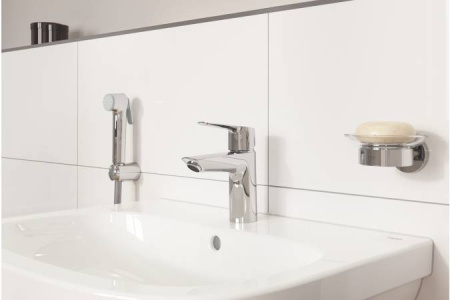 Смеситель для раковины с гигиеническим душем GROHE QuickFix Start 23123 003 (23123003) хром