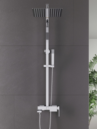 Душевая система Agger Great A2893300 смеситель с изливом, хром