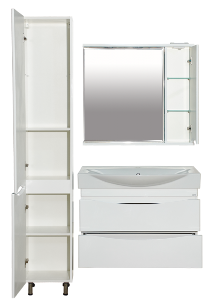 Зеркало-шкаф (83х74) Misty Элвис 85 правый П-Элв-01085-011П