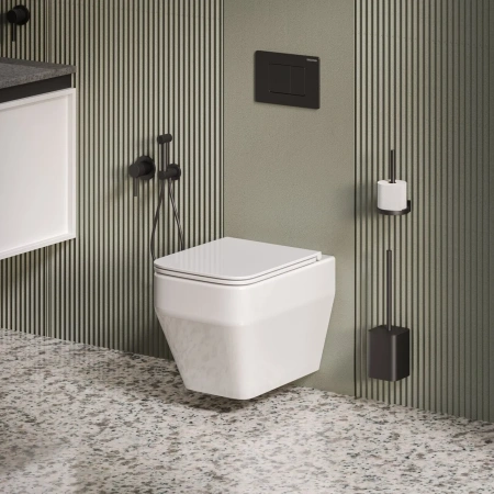 Унитаз подвесной безободковый Grossman  GR-4410SQ с сиденьем микролифт