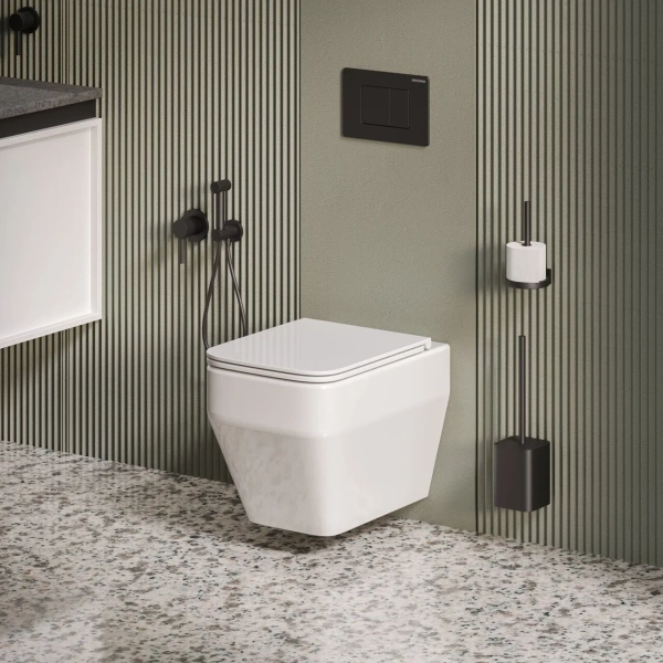 Унитаз подвесной безободковый Grossman  GR-4410SQ с сиденьем микролифт