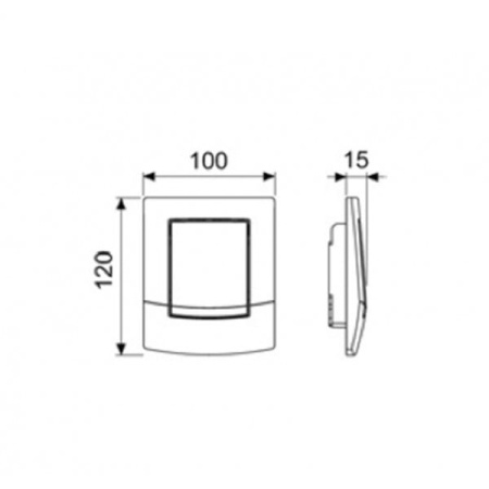 Клавиша смыва для писсуара Tece Ambia Urinal 9242100