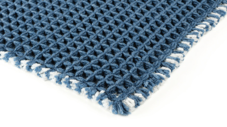 Коврик для ванной Fixsen Soft, синий, 1-ый 40х60 см, FX-4001C