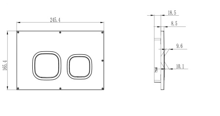 Кнопка смыва Arrow AHM001C
