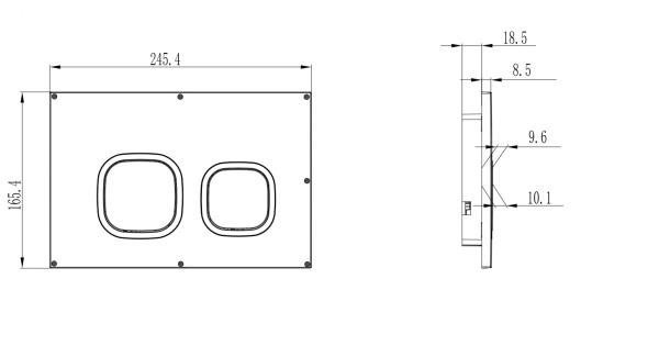 Кнопка смыва Arroy AHM001B