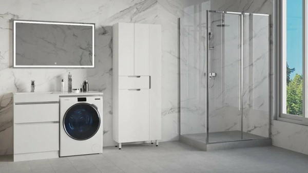 Пенал напольный  Style Line Оптима 70  ЛС-000010058 белый