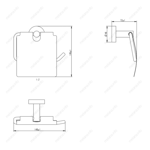 Держатель туалетной бумаги Melana MLN-867007