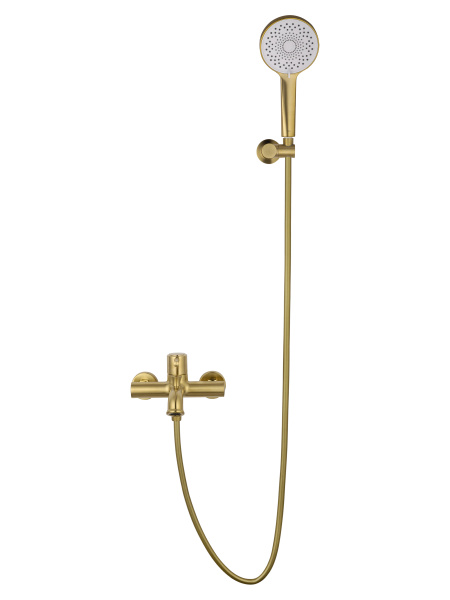 Смеситель для ванны с душем WONZON & WOGHAND TOR, брашированное золото WW-88037073-BG Смеситель для ванны с душем WONZON & WOGHAND TOR, брашированное золото WW-88037073-BG