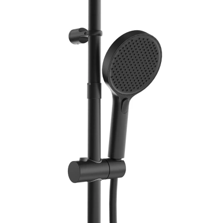 Душевая система с изливом Kerama Marazzi Fonte FO.302.KM.BLK.M черный