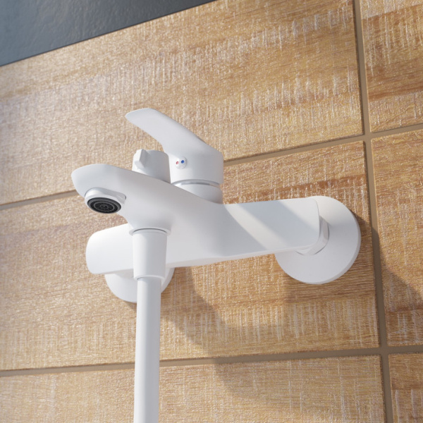 Смеситель для ванны белый матовый IDDIS Ray (RAYWT02i02)