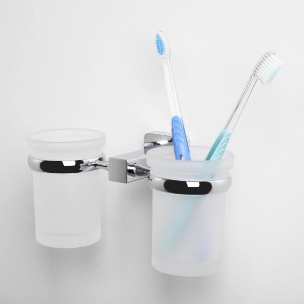 Стакан для зубных щеток двойной  WasserKRAFT Lippe K-6528D