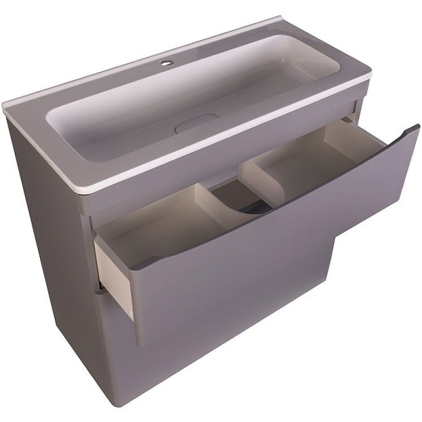 Тумба под раковину напольная Style Line Бергамо СС-00002362 серый