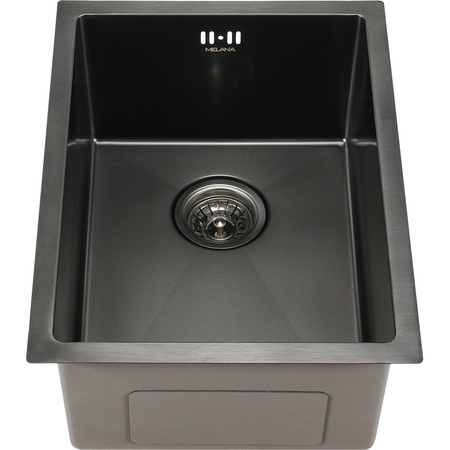 Кухонная мойка: (51х38х22) MELANA ProfLine D5138HB, графит