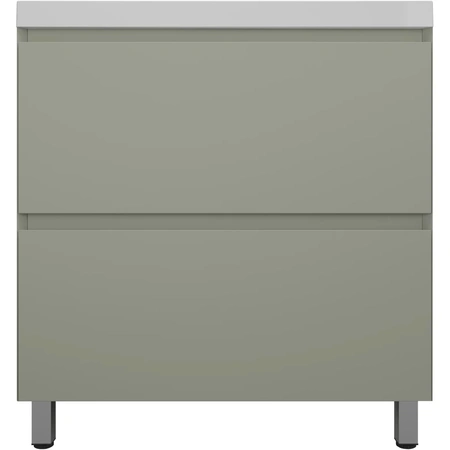Тумба напольная без раковины 80 см Style Line Манхэттен ЛС-00002373 оливковый матовый