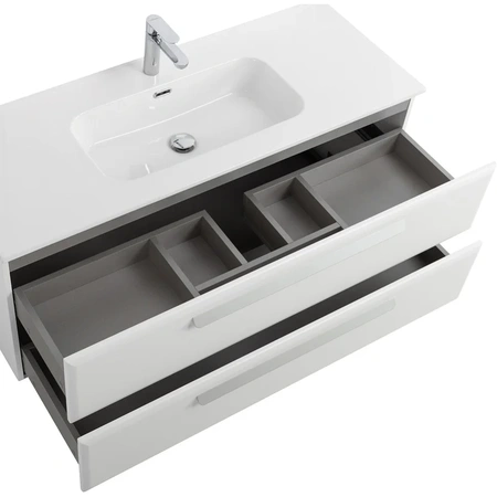 Тумба под раковину Cezares ECO-CER-N-1200-2C-SO-BL Bianco Lucido без ручек