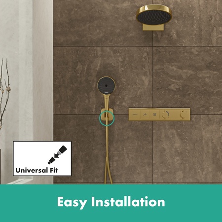 Подключение для шланга Hansgrohe Fixfit Q 26887990 полированное золото