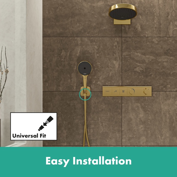 Подключение для шланга Hansgrohe Fixfit Q 26887990 полированное золото