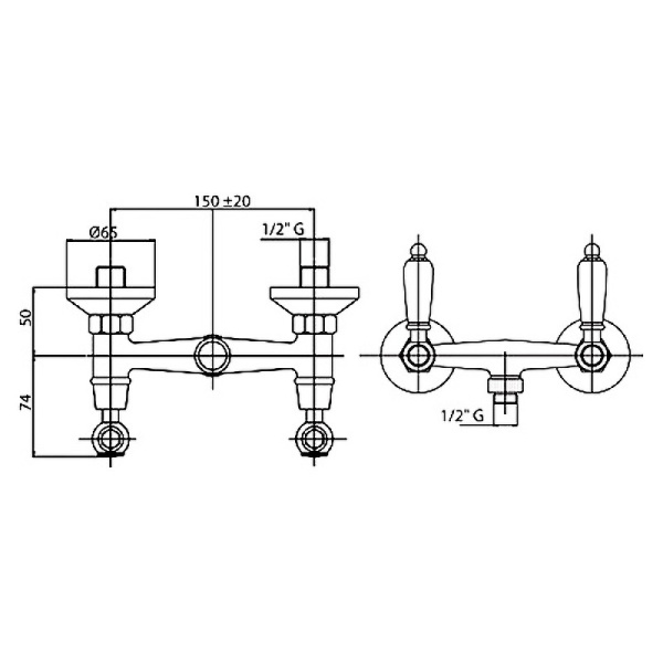 Смеситель для душа Cezares DIAMOND-DS-01-Sw