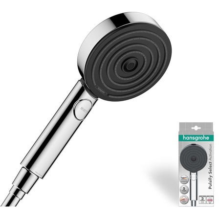 Душевая лейка Hansgrohe Pulsify Select 105 3jet Activation 24100000, хром
