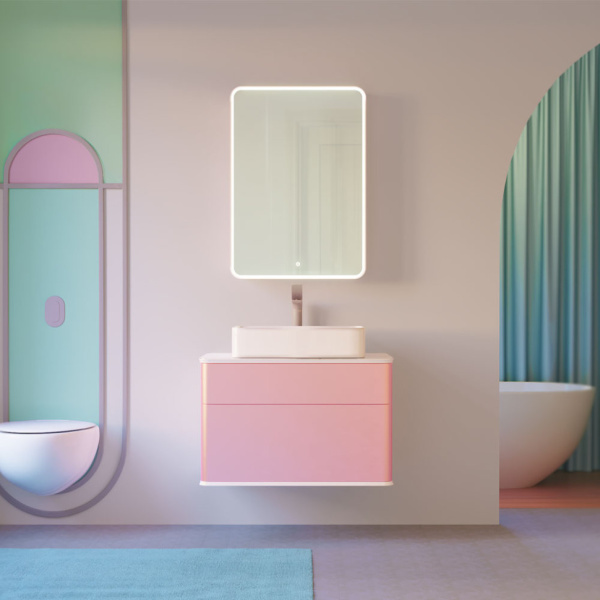 Зеркальный шкаф Jorno Pastel 60 Pas.03.60/PI