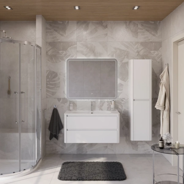 Тумба под раковину Cezares RELAX-1000-2C-SO-BL Bianco Lucido