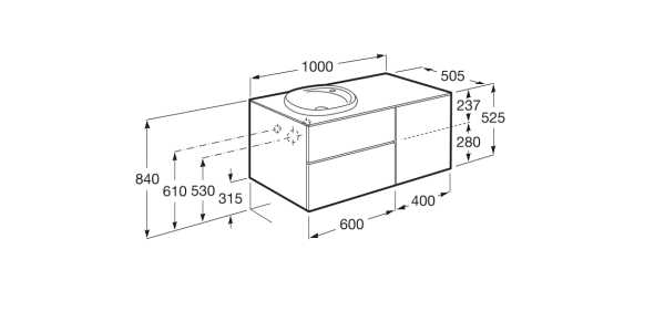 Тумба под раковину Roca Beyond 851408402