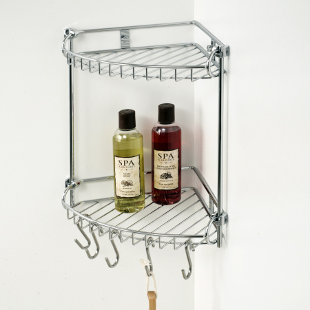 Полка металлическая двойная WasserKRAFT K-1222