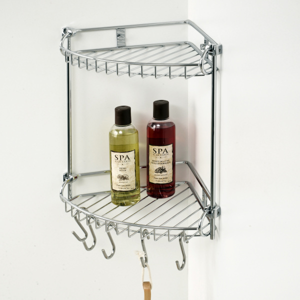 Полка металлическая двойная WasserKRAFT K-1222