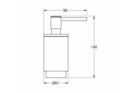 Дозатор жидкого мыла GROHE Selection 41028 DC0 (41028DC0) суперсталь