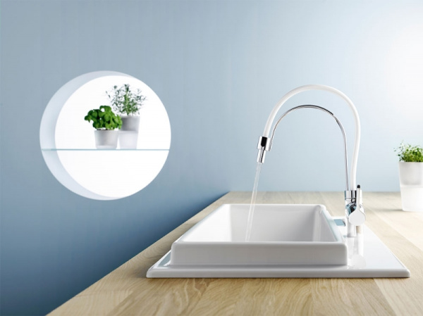 Смеситель для кухни с выдвижным изливом Kludi Bingo Star 428590578