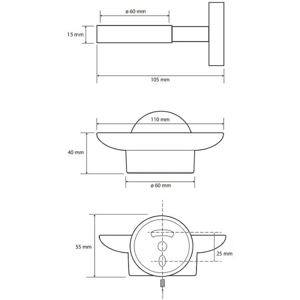 Мыльница стеклянная Bemeta Coral 158108042