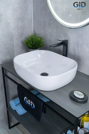 Раковина накладная (50х40) Gid D1302