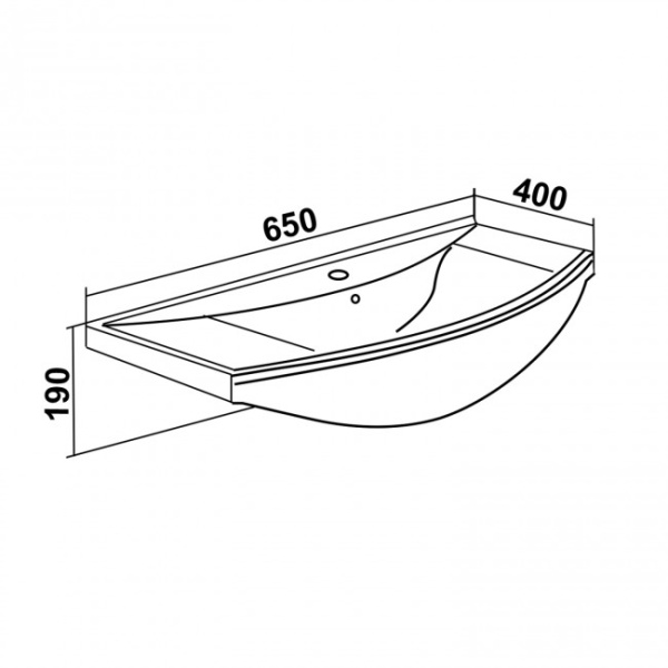 Раковина RUNO мебельная Kirovit Стиль 65 (УТ000002285)